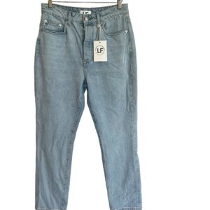 Lovers and Friends Reece High Rise Rigid Slim Straight Jean Size 28 NWT